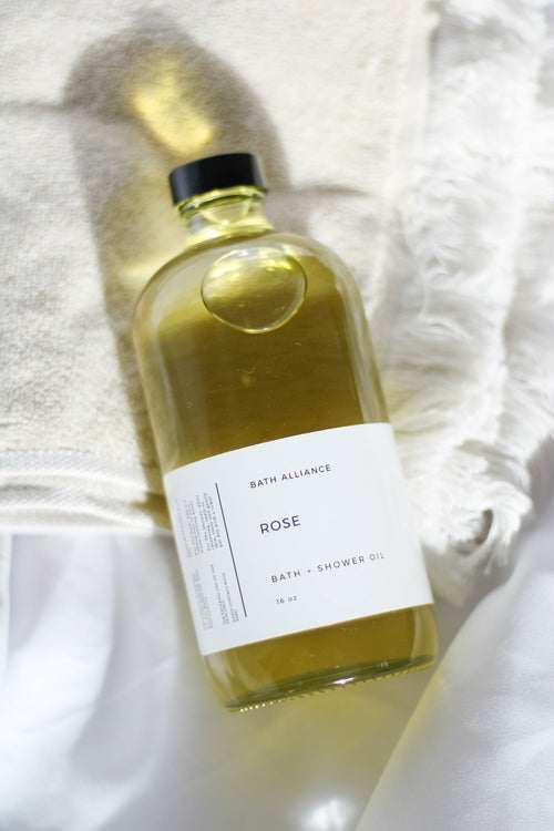 Rose bath+ shower oil