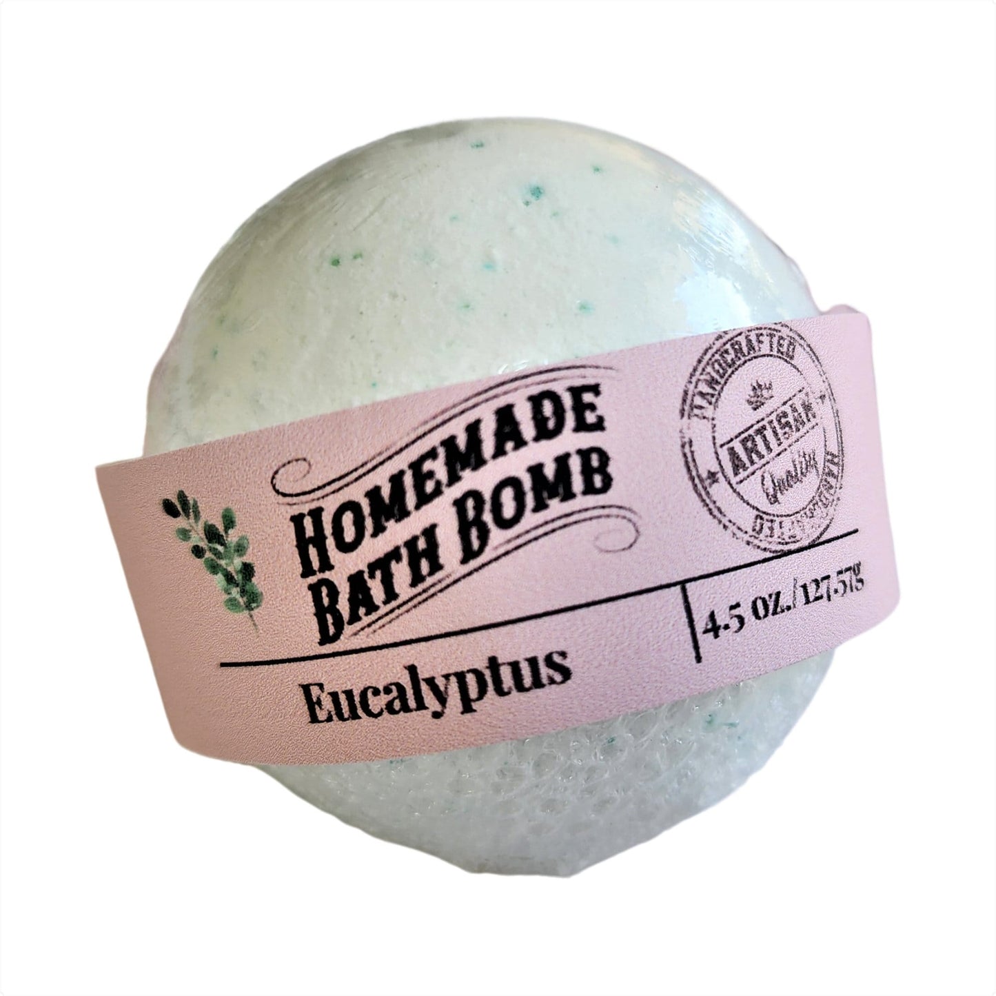 Eucalyptus Bath Bomb, Bath Fizzy, Bath Spa, Vegan Bath Bomb, Natural